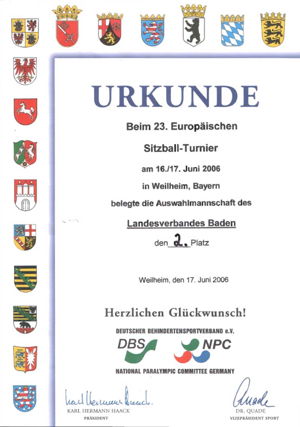 Urkunde
