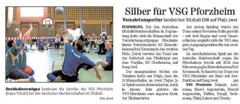 Zeitungsbericht vom 07.05.2008